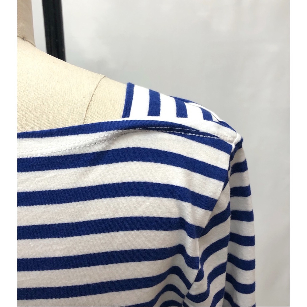 The Vermont Country Store Navy/White Stripe Knit - Picture 7 of 16